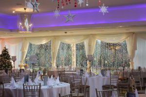 Fairy-Lights-In-Windows-With-Swag-On-Top-Ballymascanlon-Dundalk-Louth-Weddings By Wow-Weddings
