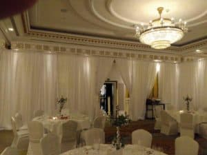 Full Room Custom Drape, Powerscourt Hotel, Enniskerry, County Wicklow-Wedding Draping in Powerscourt Hotel, Enniskerry, County Wicklow