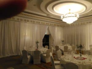 Full Room Drape, Powerscourt Hotel, Enniskerry, County Wicklow-Wedding Draping in Powerscourt Hotel, Enniskerry, County Wicklow