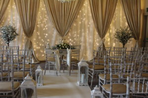 Wedding-Draping-Ivory-&-Gold-Darver-Castle-Dundalk-Louth-Weddings By Wow-Weddings